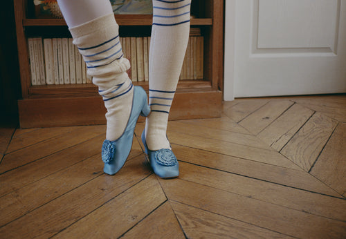 Souliers Dulion, bleu