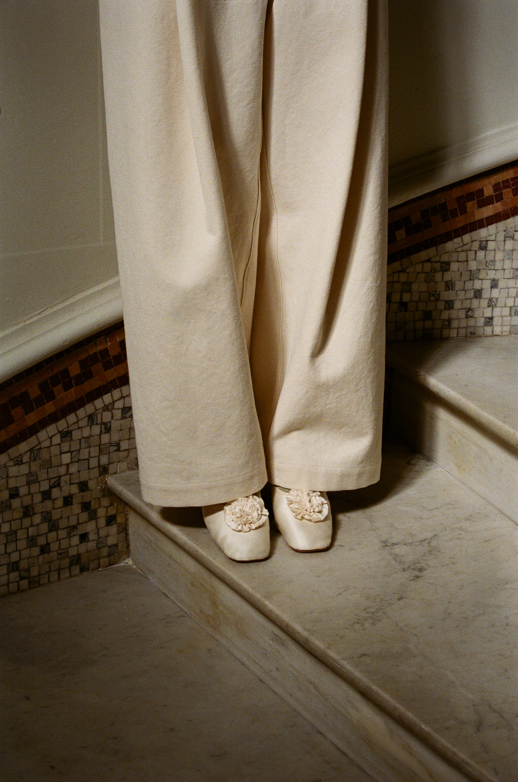 Souliers Dulion, ivory